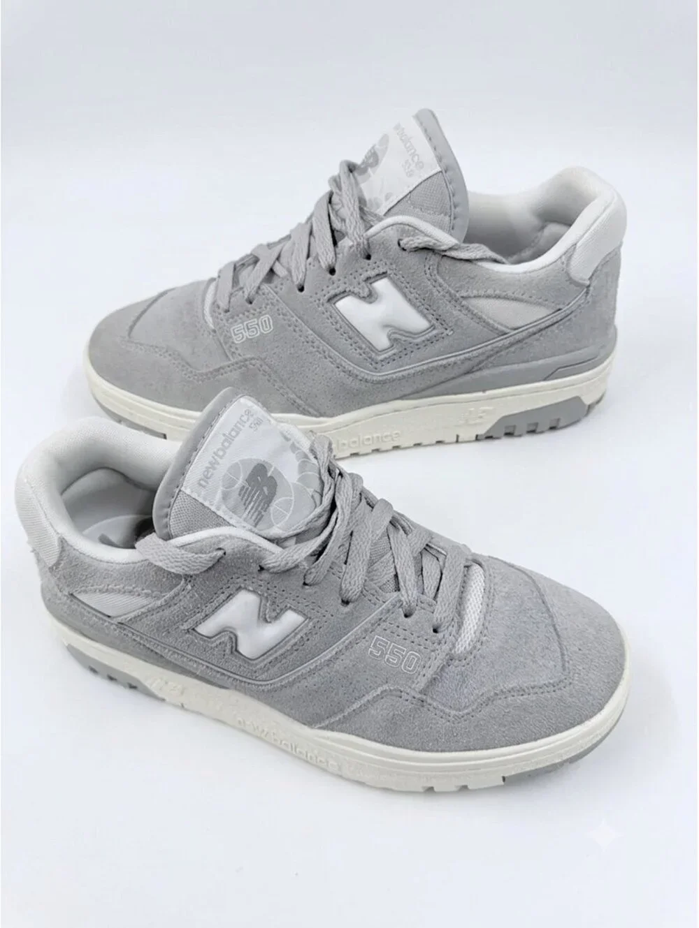 New Balance 550 Suede Shoes - Slate Grey Womens 7.5 or Mens. 6